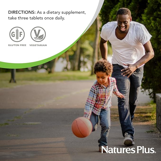 Natures Plus Ultra Source of Life No-Iron Multivitamin - 90 Tablets - Supports Immune Health, Energy & Overall Well-Being - with Lutein & Vitamin D3 - Vegetarian & Gluten Free - 30 Servings