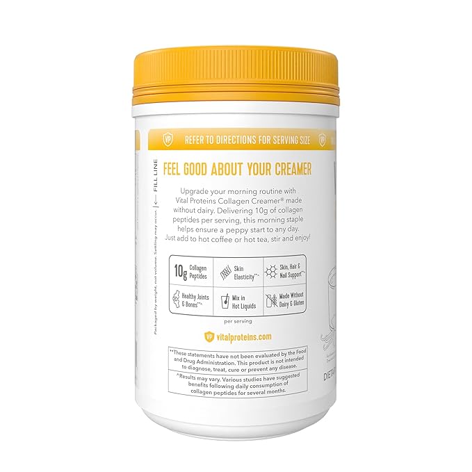 Vital Proteins Collagen Peptides Powder - Vanilla Protein Coffee Creamer for Hair, Skin & Nails Support
