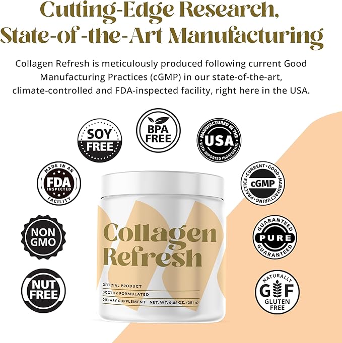 Boosts Body’s Collagen Production - Promotes Joint Health, 9.8 oz - 3 Pack