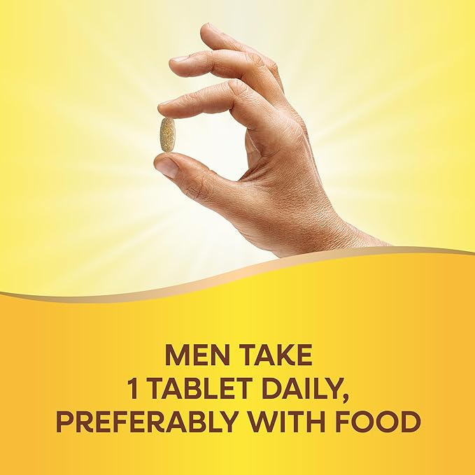 Nature's Way Alive! Men's Daily Ultra Multivitamin, Promotes Healthy Heart & Muscle Function*, with B-Vitamins Including Methylated B12, Gluten Free, 150 Tablets