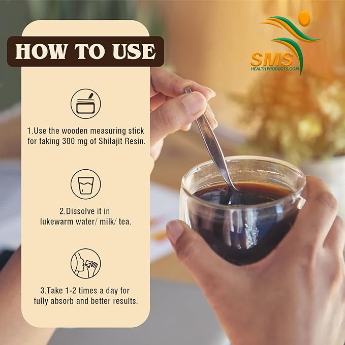 Shilajit Pure Himalayan Shilajit Resin - Gold Grade 100% Pure Shilajit with Fulvic Acid & 85+ Trace Minerals Complex for Energy & Immune Support - 50g