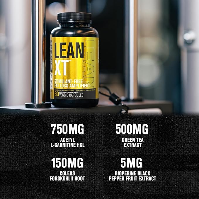 Jacked Factory Stim-Free Weight Loss Stack - Lean XT Stim-Free Fat Burner and Dry XT Water Pills for Bloating Reduction (30 Day Supply)