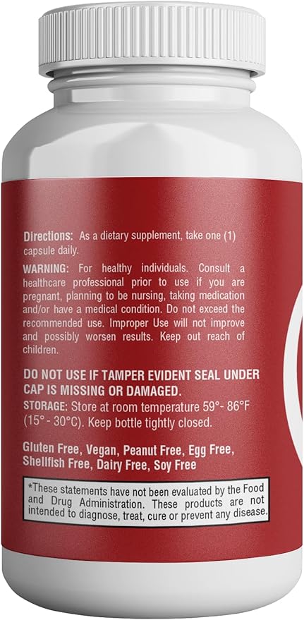 HEALTH LFE HealthLife Acetyl L-Carnitine 500mg, 120 Capsules, Non-GMO, Made in USA, 4 Month Supply