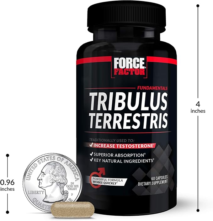 Force Factor Tribulus Terrestris 60ct (pack of 2)