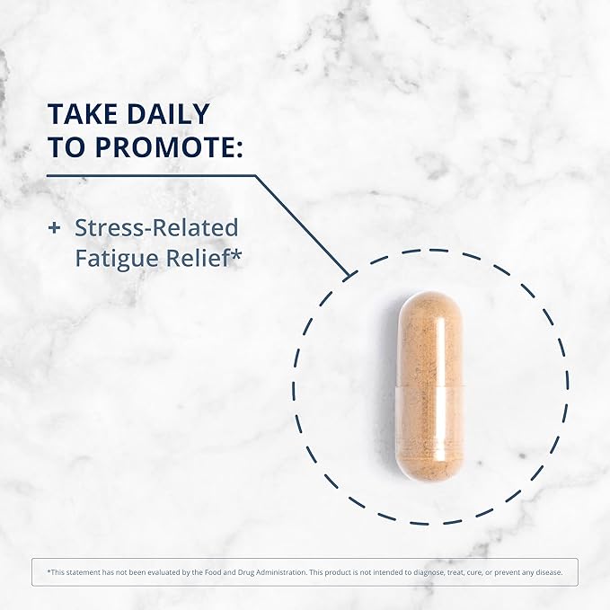 Metagenics Adreset - Adaptogen Supplement - Fatigue Relief* - with Asian Ginseng & Cordyceps - Non-GMO & Gluten-Free - 60 Capsules