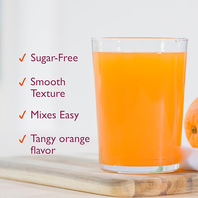 Metamucil 4 in 1 Daily Fiber Supplement Powder, Fiber Powder for Digestive Health and Regularity*, Sugar-Free, Orange, Naturally Sourced Psyllium Fiber, 114 teaspoons