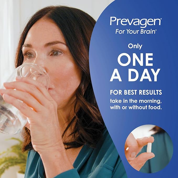 Prevagen Regular Strength 10mg, 30 Capsules with Apoaequorin & Vitamin D & Prevagen 7-Day Pill Minder
