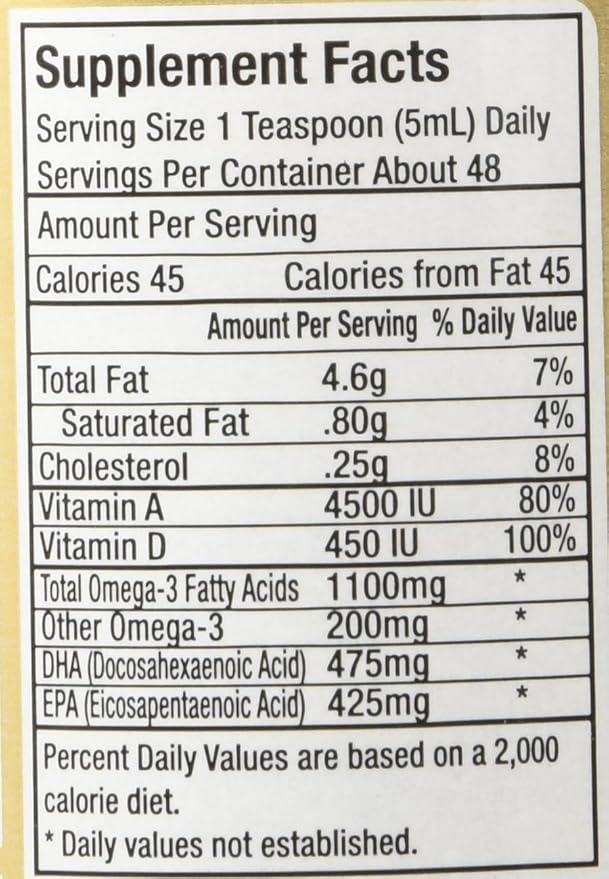 Pharmark Aceite De Higado De Bacalao Cod Liver Oil (8 Ounce)
