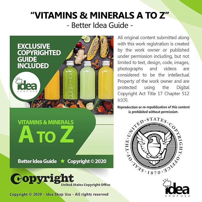Calcium Gummies 500 mg with D3 & Zinc, Bone Health, 120 Gummies (1 Pack) Bundle with Exclusive Vitamins & Minerals - A to Z - Better Idea Guide