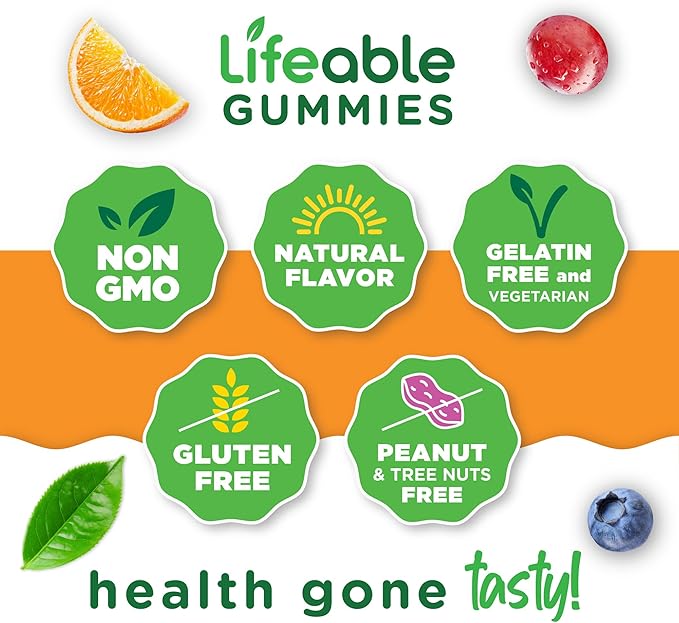 Lifeable Postnatal Multivitamin with Iron, Choline and Iodine | Great Tasting Postnatal Vitamins for Women Breastfeeding | Vegetarian Non-GMO Lactation Supplement | 90 Gummies