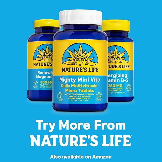 Natures Life Renewing Magnesium 500 mg - Magnesium Citrate, Magnesium Malate, Magnesium Oxide Plus Vitamin B-6 - Muscles and Nerves Support - Lab Verified (100 Servings, 100 VegCaps)