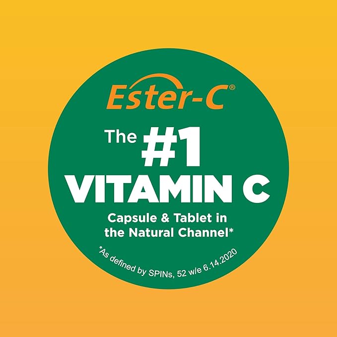 American Health Ester-C with Citrus Bioflavonoids Capsules - 24-Hour Immune Support, Gentle On Stomach, Non-Acidic Vitamin C - Non-GMO, Gluten-Free - 500 mg, 300 Count, 150 Servings