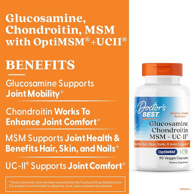 Doctor's Best Glucosamine, Chondroitin, MSM, UCII