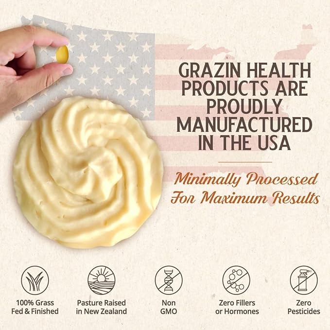 Grass Fed Beef Tallow Capsules (30 Day Supply)