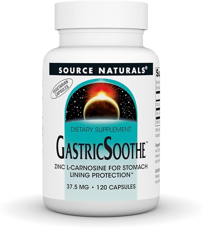 Source Naturals GastricSoothe Zinc L-Carnosine* - 120 Veggie Caps