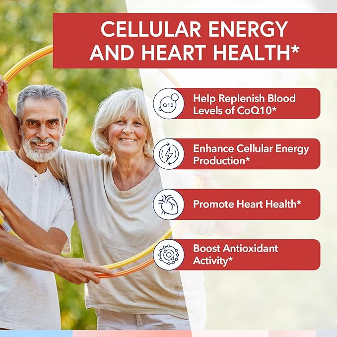 Terranics CoQ10 200mg, Coenzyme Q10 Supplement with Extra Virgin Olive Oil for Enhanced Absorption, Made in USA, Supports Heart Health, Antioxidant Protection, Energy Production, Non-GMO, 240 Softgels