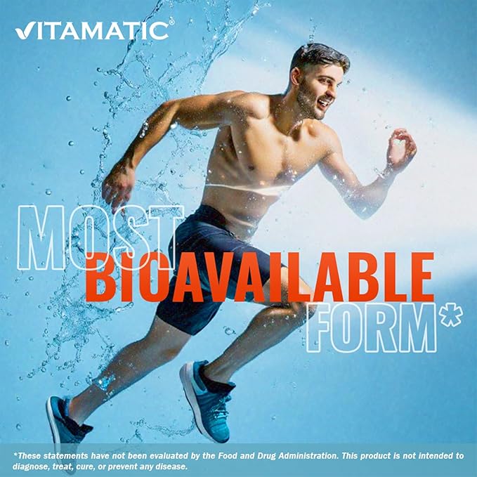 Vitamatic Magnesium Citrate 1000mg per Serving Supports Muscle, Joint, and Heart Health 250 Grams - 250 Servings