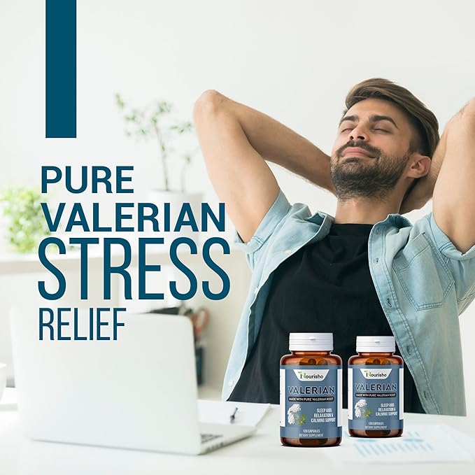 Valerian Root Capsules 120 Count 500mg, Valerian Root for Sleep, Valeriana Root Powder Capsules, Valerian Root Extract for Adults, valeriana capsulas - GMP Certified, Non GMO