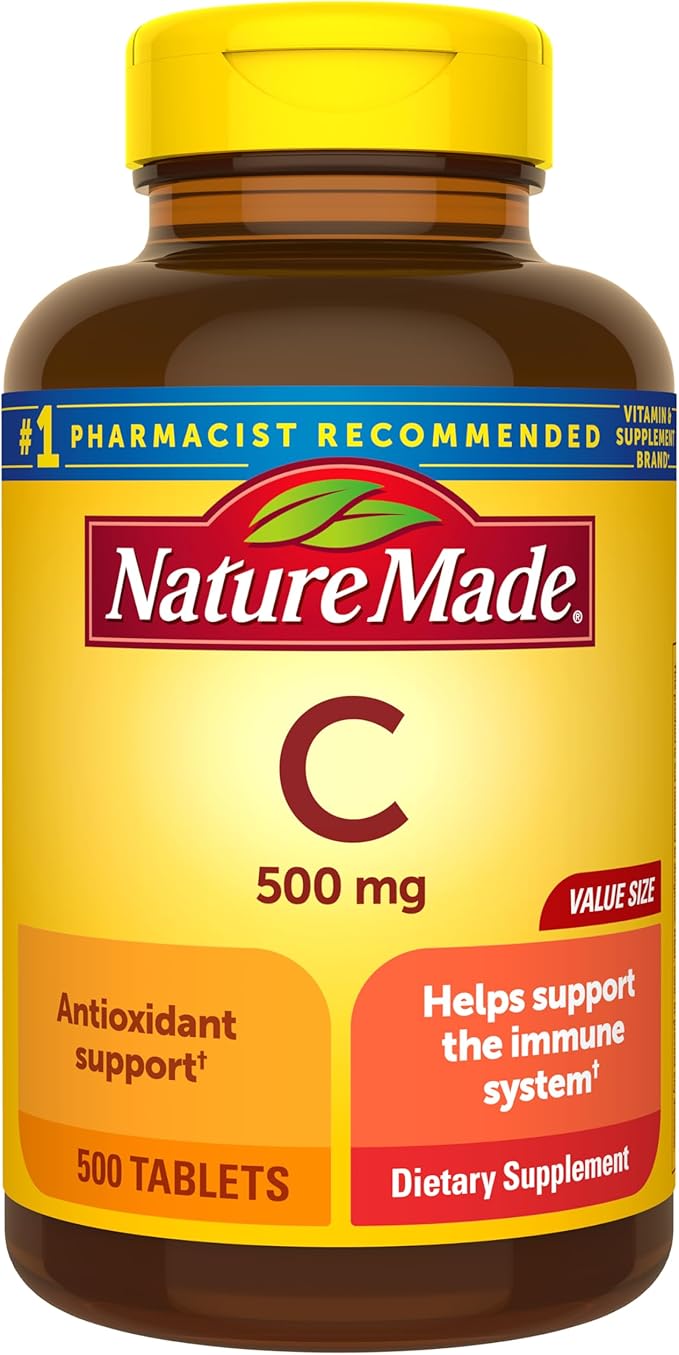 Nature Made Vitamin C 500 mg 500 count Caplets