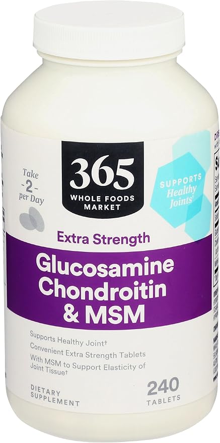 365 by Whole Foods Market, Glucosamine Chondroitin MSM 2X Strength, 240 Tablets