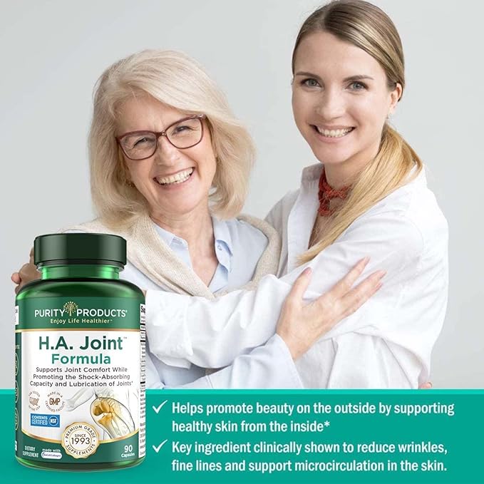 Purity Products JointGel (Berry Flavor) + HA Joint Formula Bundle Bioactive Collagen Peptides + MSM - Supports Joint Function + Flexibility While Fortifying Joint Cartilage - Hyaluronic Acid +More