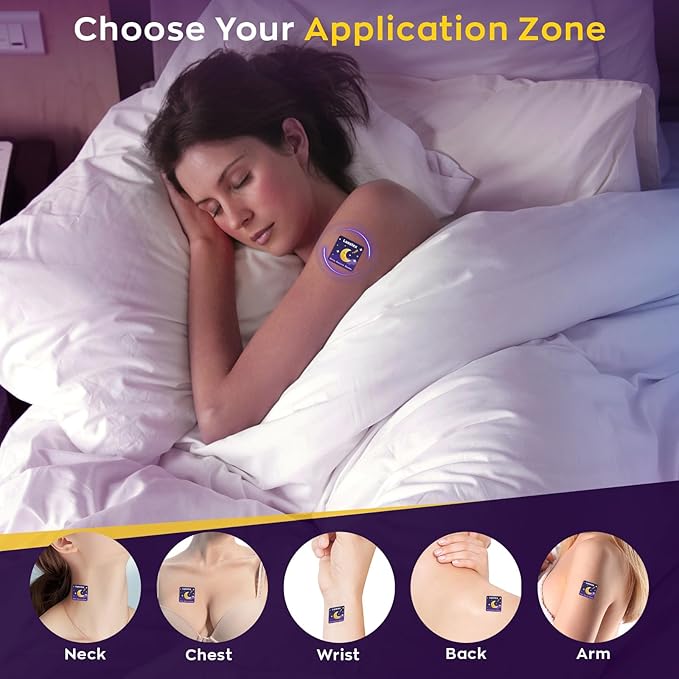 66ct Sleep Patches for Adults Extra Strength – All Natural Nighttime Comfort with Melatonin & Magnesium, Quick-Acting & Long-Lasting