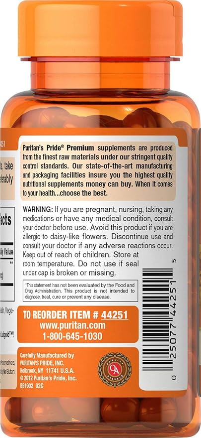 Puritan's Lutigold Lutein 40mg Zeaxanthin 1600 mcg 60 Softgels Free USA Shipping