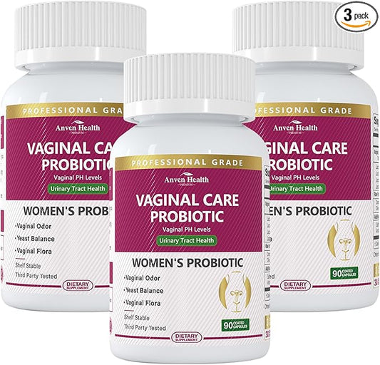 Vaginal Probiotics for Women - 60 Billion CFU for pH Balance, Vaginal Flora, Odor, Yeast & Digestive Health, Vegan & Non-GMO with Saffron, Lecithin, Cranberry, Olive Leaf | 270 Capsules