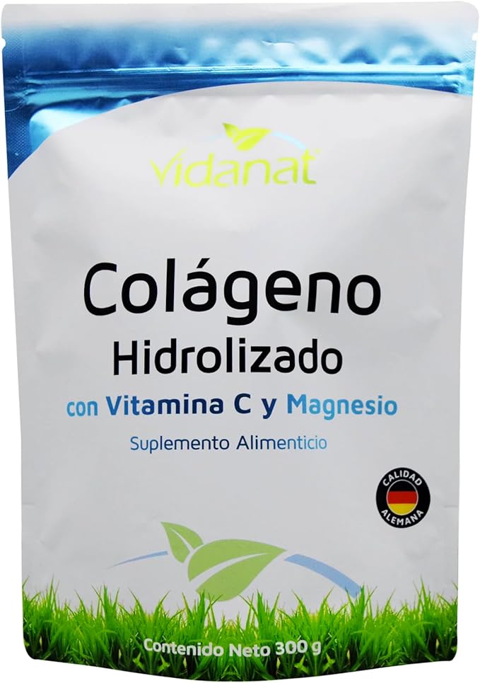 Vidanat Pure Hydrolyzed Collagen with Vitamin C & Magnesium – Supports Skin, Hair, Nails & Joint Health – High-Absorption Protein Powder – 300g (Pack of 1)