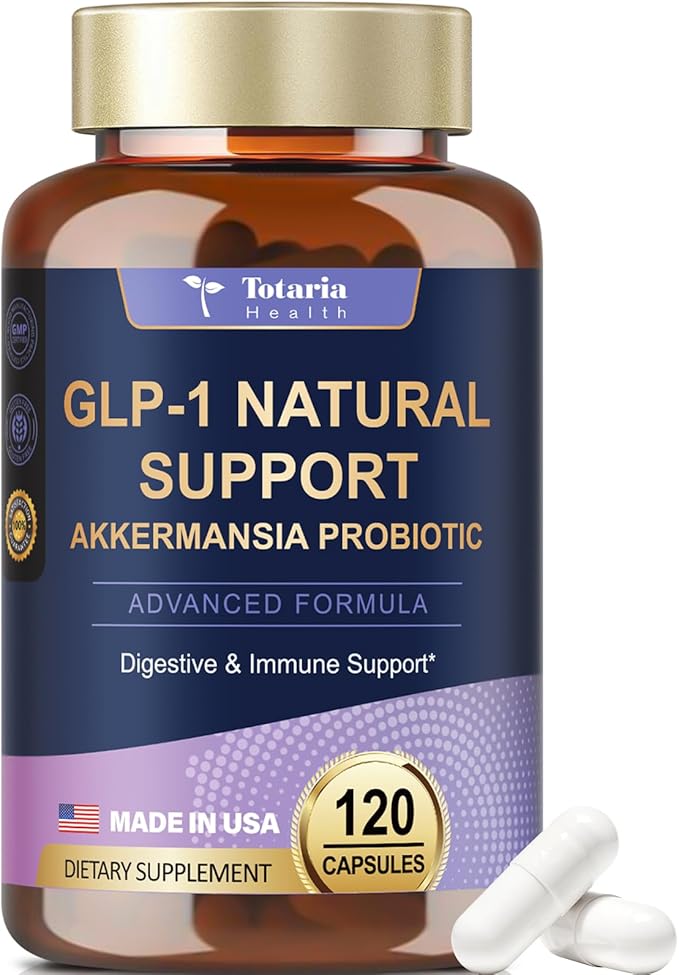 GLP-1 Supplement with Akkermansia Probiotic, Berberine HCI, Garcinia Cambogia, Apple Cider Vinegar, Green Tea Extract,13 in 1 GLP-1 Natural Support, 120 Capsules