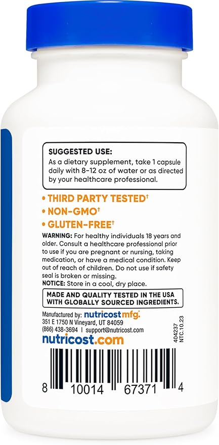Nutricost Gymnema Sylvestre 3,500mg (20:1 Extract) from 175mg, 180 Capsules - Non-GMO, Gluten Free, and Vegetarian Friendly
