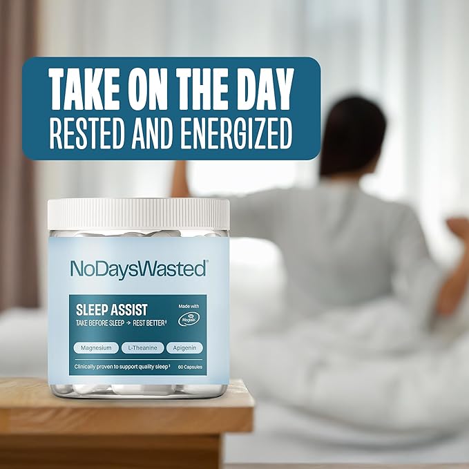 Magnesium Sleep Supplement - Magnesium Threonate, Chelated Magnesium's Bisglycinate, L-Theanine & Apigenin - Sleep Assist - Powerful Blend for Better Sleeping and Restful Nights - 60 Capsules