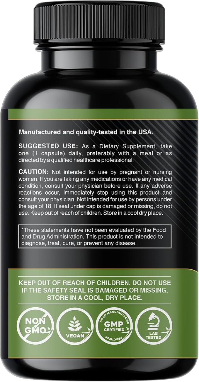 Gade Nutrition L-Theanine 200mg | L Theanine 200 mg | L Theanine Supplement in Vegetable Capsules | Made in USA | Take 2 Capsules for L Theanine 400mg