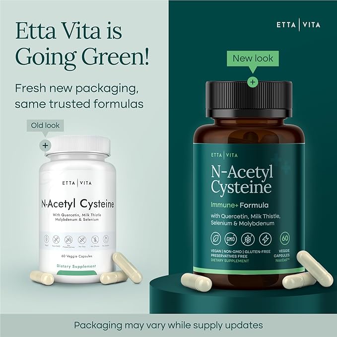 Vegan Liver Detox & Cleanse - NAC Supplement N-Acetyl Cysteine 600mg with Quercetin, Milk Thistle, Molybdenum & Selenium, N-Acetyl-Cysteine Capsules for Immune Support, Respiratory & Brain Health
