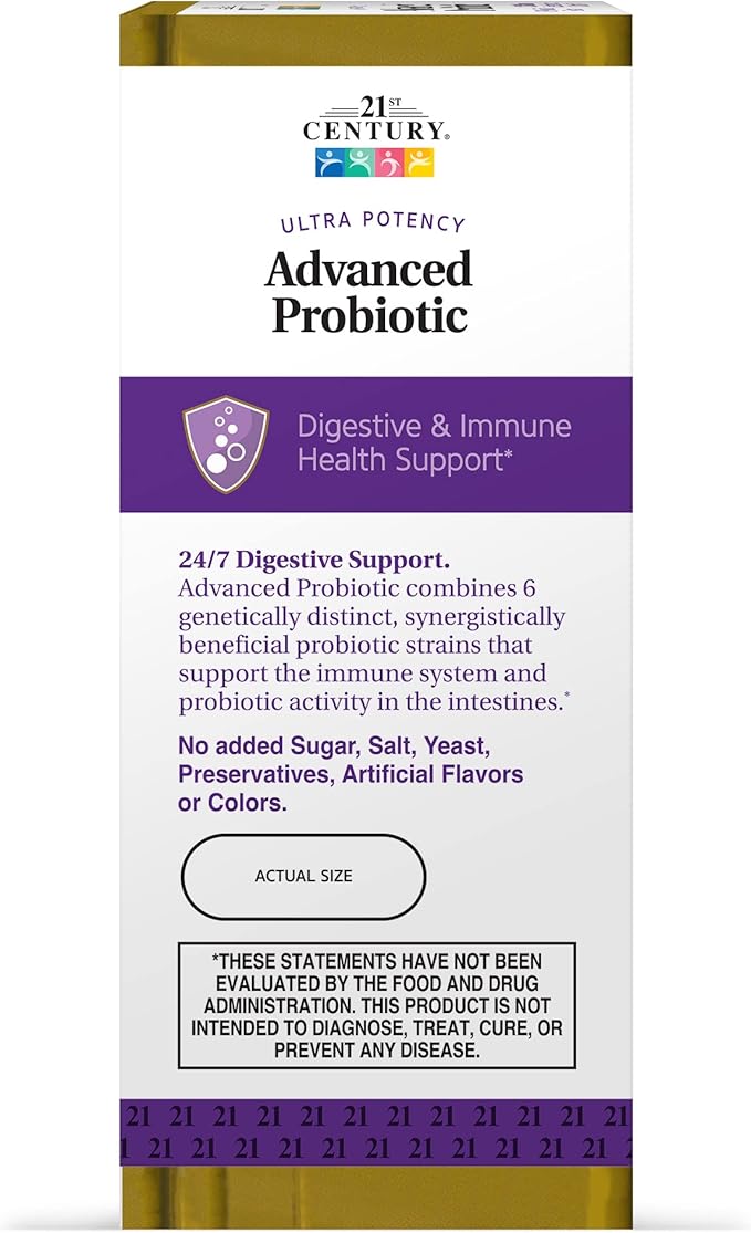 21st Century Advanced Probiotic Capsules, 60 Count (27505)