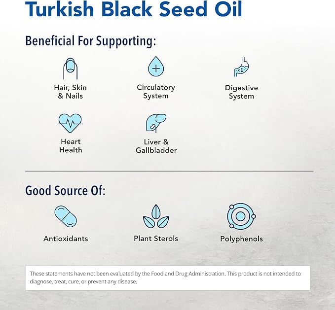North American Herb & Spice Black Seed Oil - 8 fl. oz. - Cardiovascular, Digestive & Immune Support - Contains Wild, Mediterranean Oreganol P73 Oregano Oil - Non-GMO - 48 Total Servings