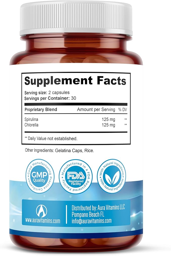 Stem Cell Supplements 500mg (120 Cap) Natural Anti-Aging & Longevity Support with Spirulina & Chlorella, Boost Cellular Renewal, Restore Youthful Energy, Reduce Joint Soreness – Celulas Madre