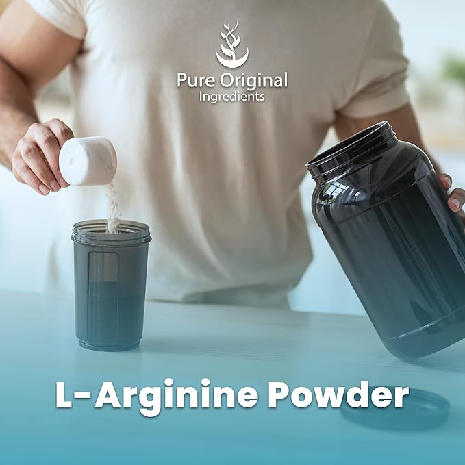 PURE ORIGINAL INGREDIENTS L-Arginine Powder (1 lb) Amino Acid, No Fillers, Dietary Supplement