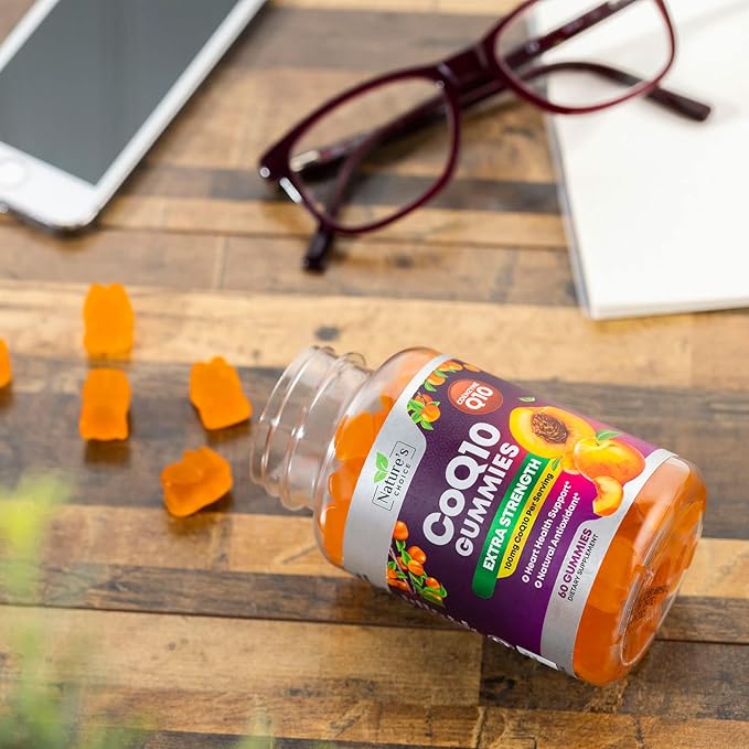 CoQ10 100mg Gummies - 3X Better Absorption, Antioxidant for Heart Health Support & Energy Production, Ultra Coenzyme Q10 Vitamins, Co q 10 Supplement, Dietary Supplement, Non-GMO - 60 CoQ10 Gummies