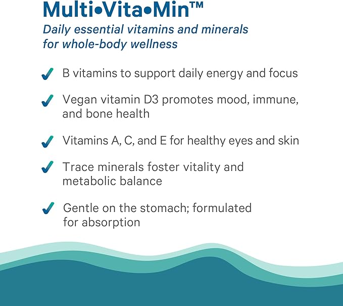 PURE SYNERGY Multi·Vita·Min | Vegan Multivitamin Made with Organic Whole Foods | Twice Daily Supplement for Men and Women | Core Nutrients for Energy, Mood, Immune, and Bone Health (60 Tablets)