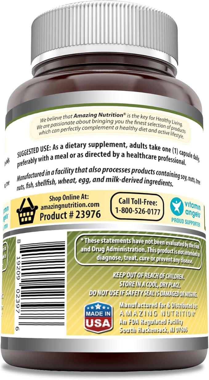 Amazing Formulas Liver Support | Natural Herbal Formula | Contains Milk Thistle, Dandelion Root, Yellow Dock Root & Beet Root | 120 Capsules | Non-GMO | Gluten-Free | Made in USA