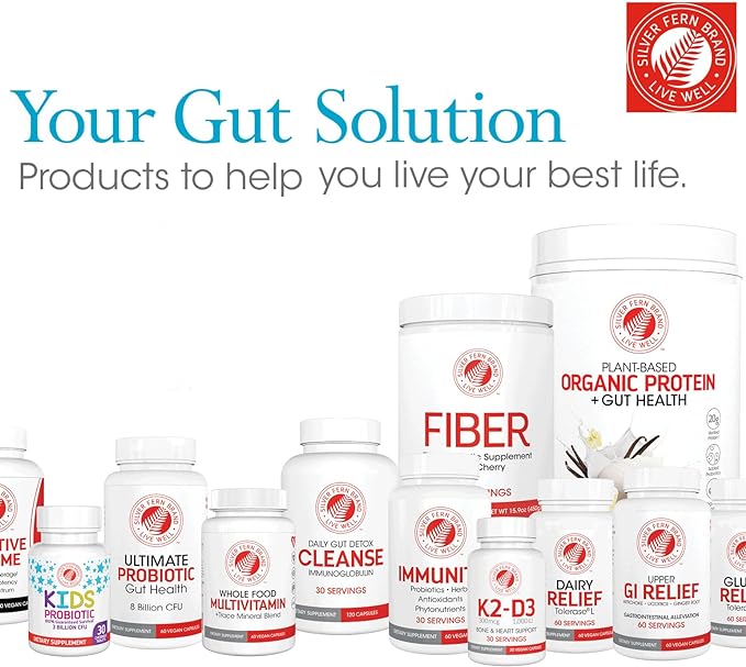 Silver Fern Gluten Comfort with Tolerase G - 1 Bottle - 60 Capsules - Digestive Enzyme Made Specifically to Break Down and Digest Gluten Protein