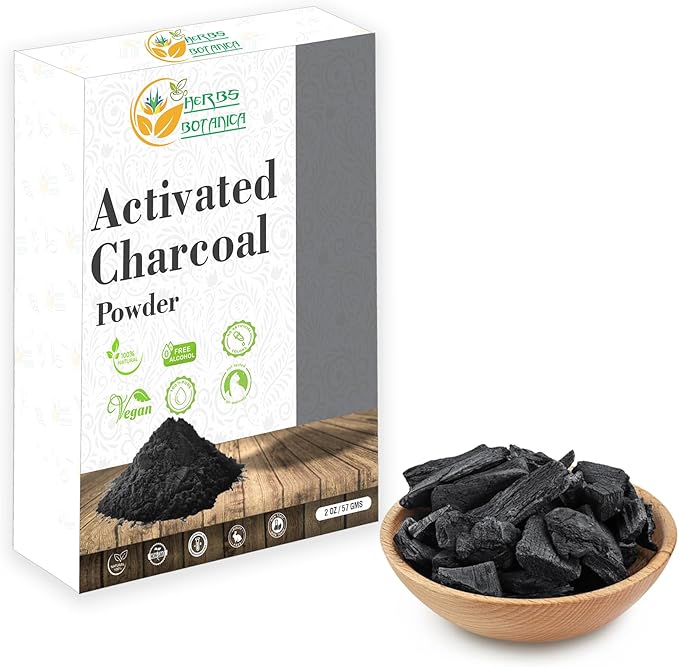 Activated Charcoal Powder 100% Food Grade Bamboo Charcoal Powder for Baking, Soap Making, Face Masks & DIY Skincare Fine for Multiple Uses 2 oz