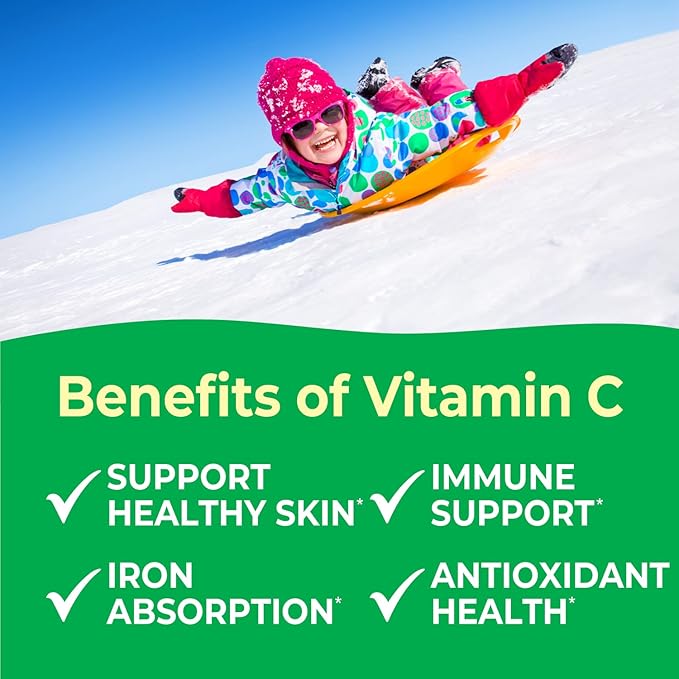 Kids Vitamin C Jelly Beans 80mg - Tasty Natural Orange Blast Flavor - Vegan, GMO-Free, Gluten Free, Nut Free Vitamins - Dietary Supplement - for Immune Support - for Children - 60 Jellies