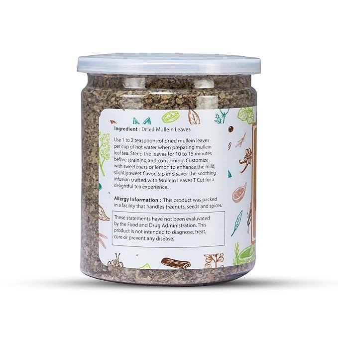 Mullein Leaf 2 oz | Cut and Sifted | 100% Natural & Caffeine Free | By Yogi's Giftยฎ