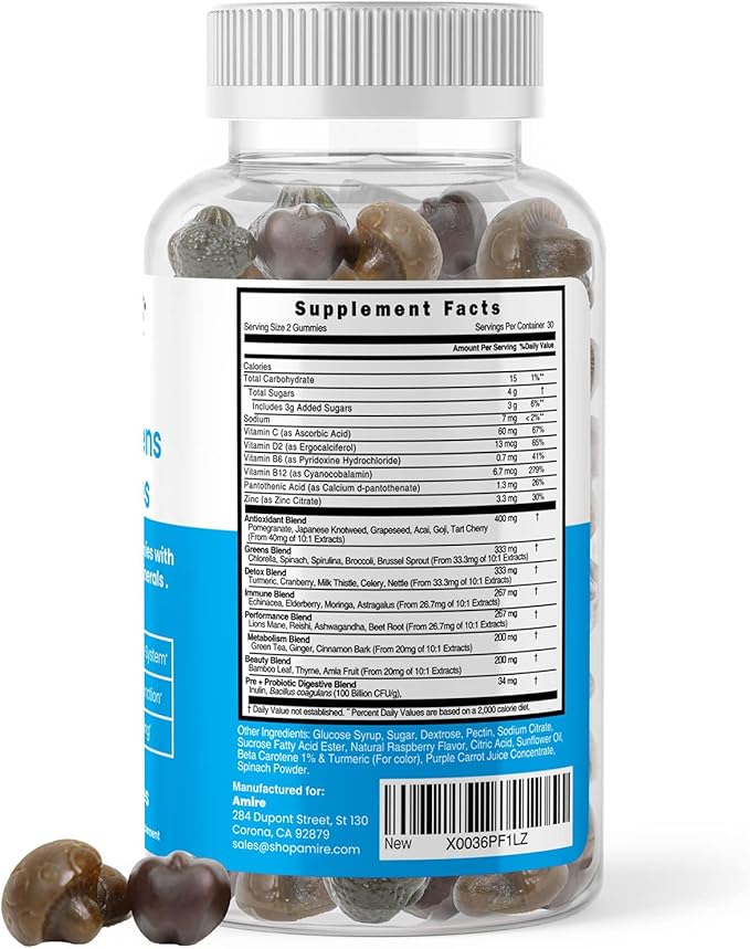 by Dr. Awan Super Greens Gummies, Fruits & Veggies Supplement, Green Superfood for Immunity, Metabolism, Liver Function & Nervous System, Essential 8 Greens, 240ct, 4-Months Supply
