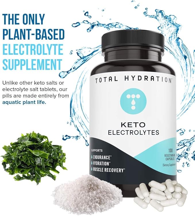 Keto Supplement Bundle - 100 Keto Electrolyte Tablets + Ketolyte Rapid Hydration Unflavored (39 Drops) - Keto Electrolytes for Endurance, Hydration, Rejuvenation - Calorie Free, Vegan