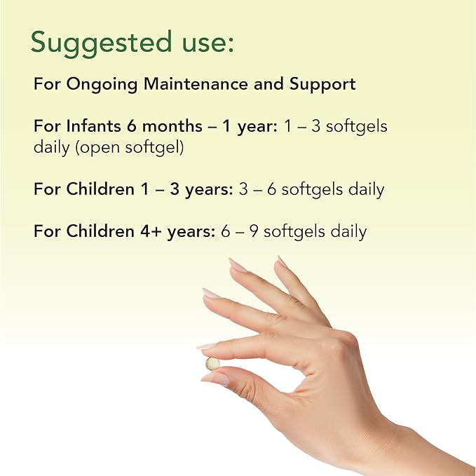 CHILDLIFE ESSENTIALS Pure DHA for Kids - DHA Supplements, DHA EPA Omega 3 Supplement, Children DHA Chewables, Baby DHA, Fish Oil for Toddlers, Gluten Free - Natural Berry, 90 Softgels (Pack of 1)