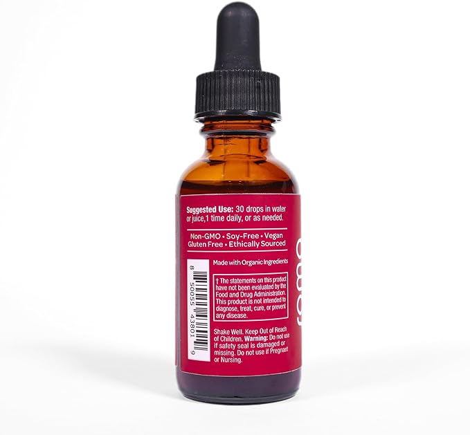 Ashwagandha Root Extract, Extra Strength Adaptogen Drops for Calm and Focus, Mood & Energy Support, Non-GMO, Gluten-Free, 1fl oz, 30ml