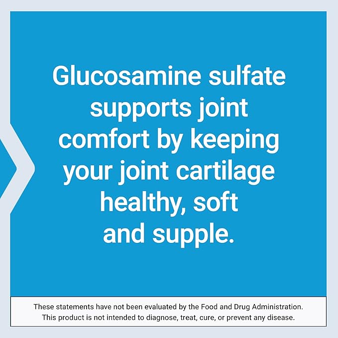 Life Extension Glucosamine Sulfate, 750 mg, Supports Knee Comfort and Joint Health, Gluten-Free, Non-GMO, 60 Capsules